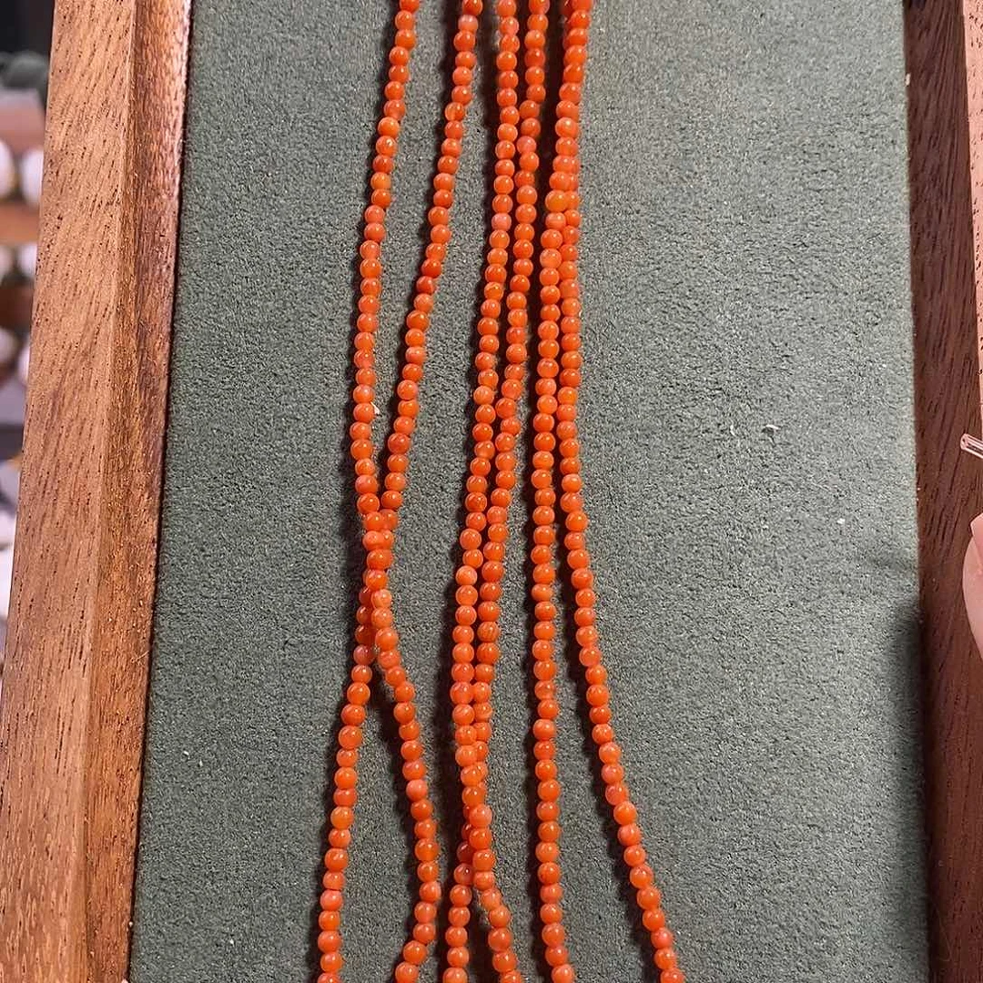 玛瑙/玉髓散珠南红小米珠