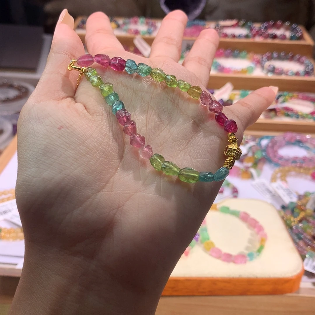 手串未镶嵌碧玺多样性发货其一