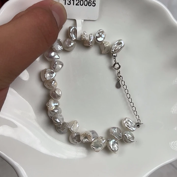 淡水珍珠天然淡水珍珠银S925镶嵌