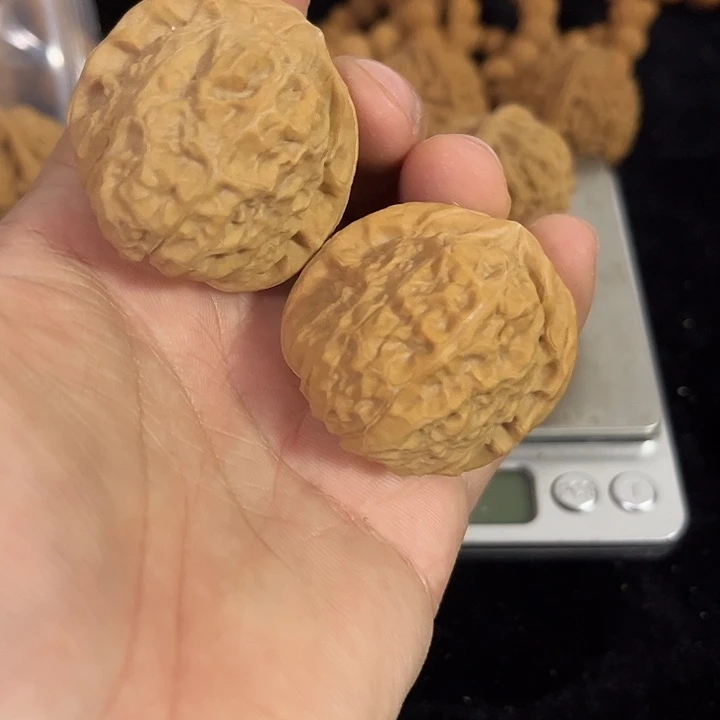 文玩核桃把件40左右南瓜墩练手，编号014