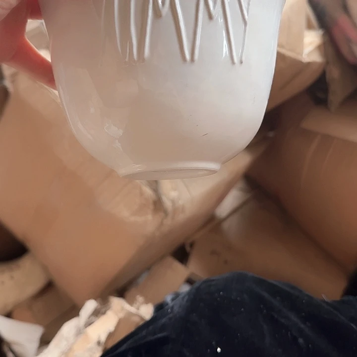 外贸尾单高温陶瓷微瑕万圣节面碗