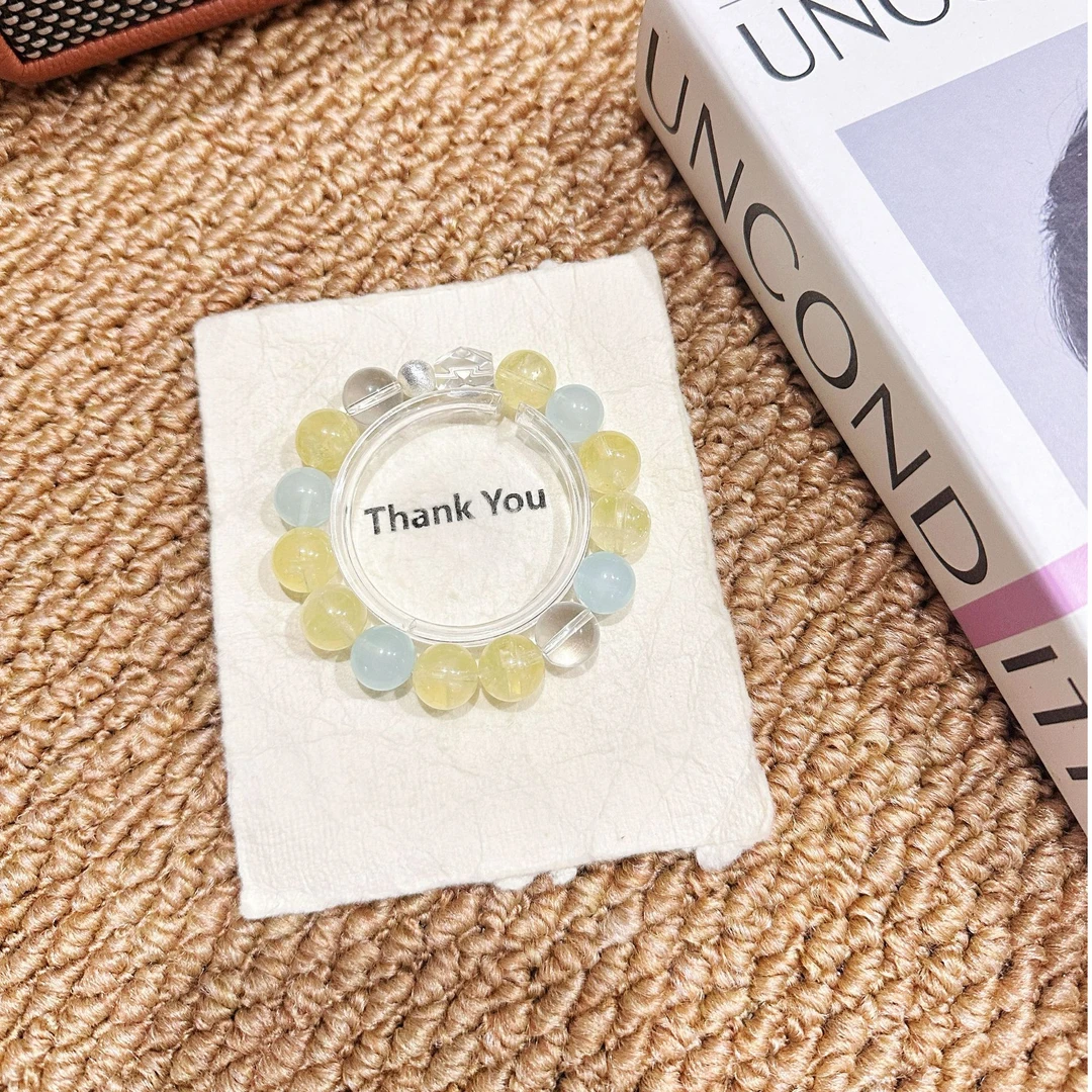 拍3件【夏日橘子海】黄阿塞海蓝宝手串手链 多样性发其一