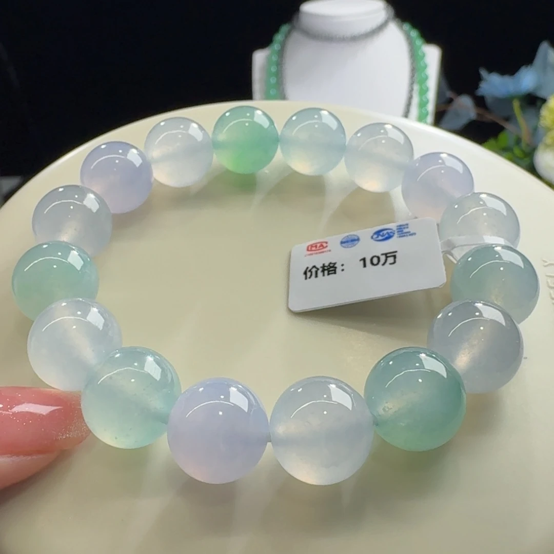 未镶嵌手链翡翠马卡龙单圈卡12.5mm