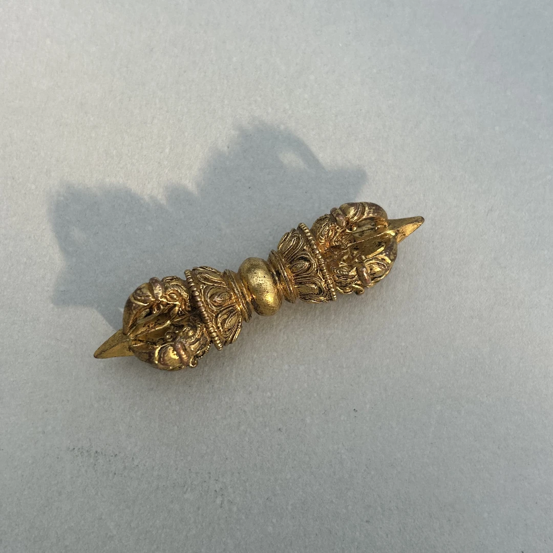 19世纪 铜鎏金金刚杵/HSZC/92416