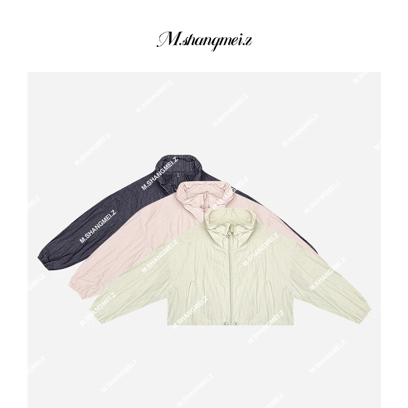 M.SHANGMEI.Z/沐熙【轻装上阵】美大哥显瘦户外运动立领上衣X032228
