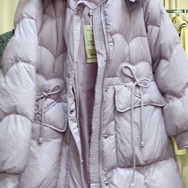 紫色S知恩冬羽绒服