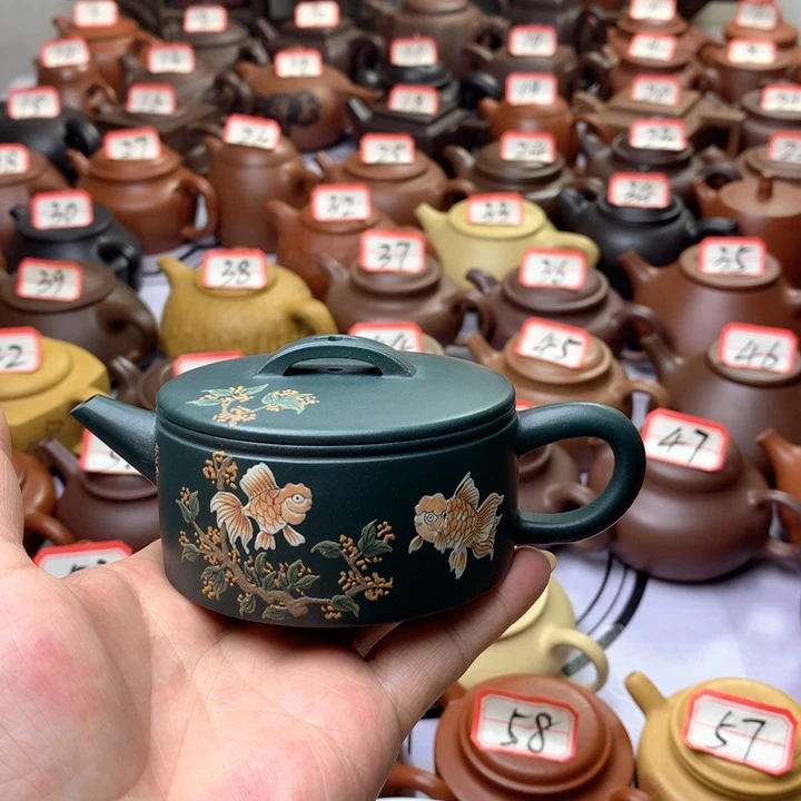 紫砂茶壶清***?微瑕独孔