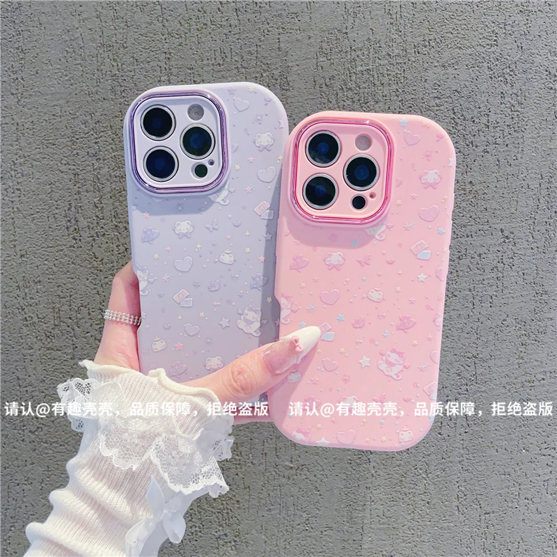 金属小胖妹适用苹果17/iPhone/华为荣耀/VIVO/OPPO/小米手机壳潮