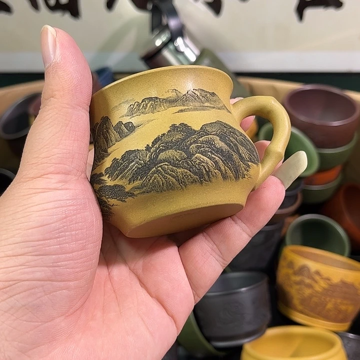 茶杯紫砂全手工紫砂主人杯