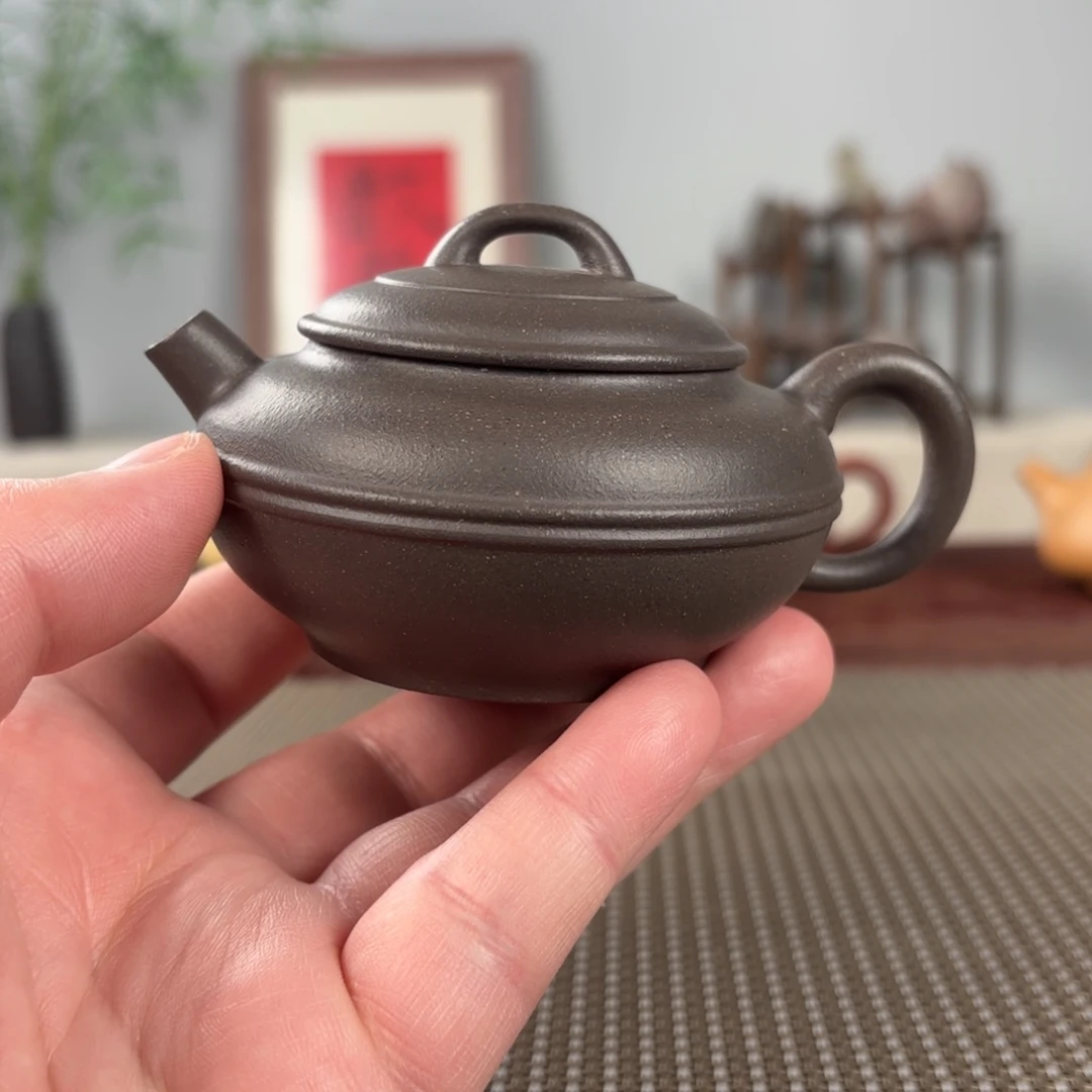 紫砂茶壶黄龙山原矿紫砂壶135