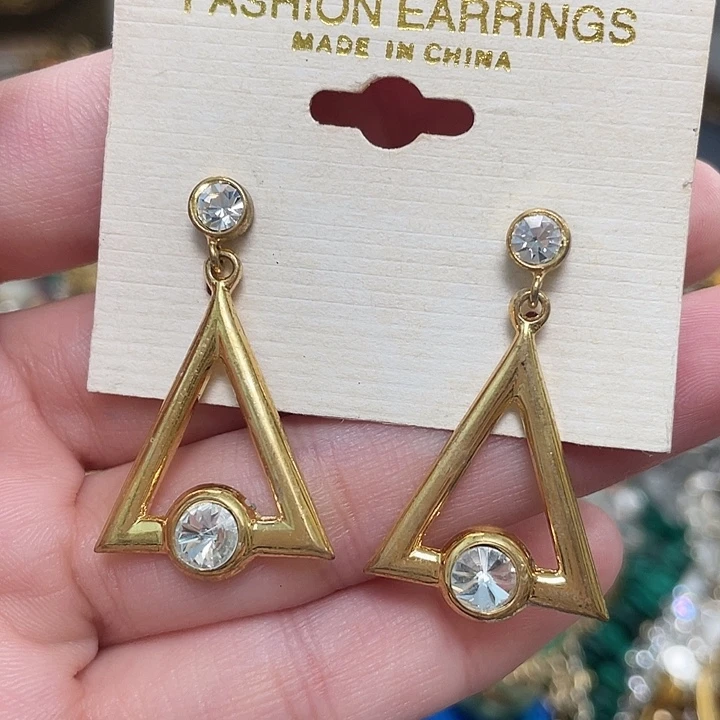合成碳硅石纯铜vintage中古首饰清库存