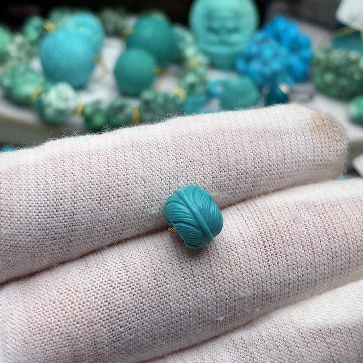 绿松石未镶嵌珠宝奇石9.5mm