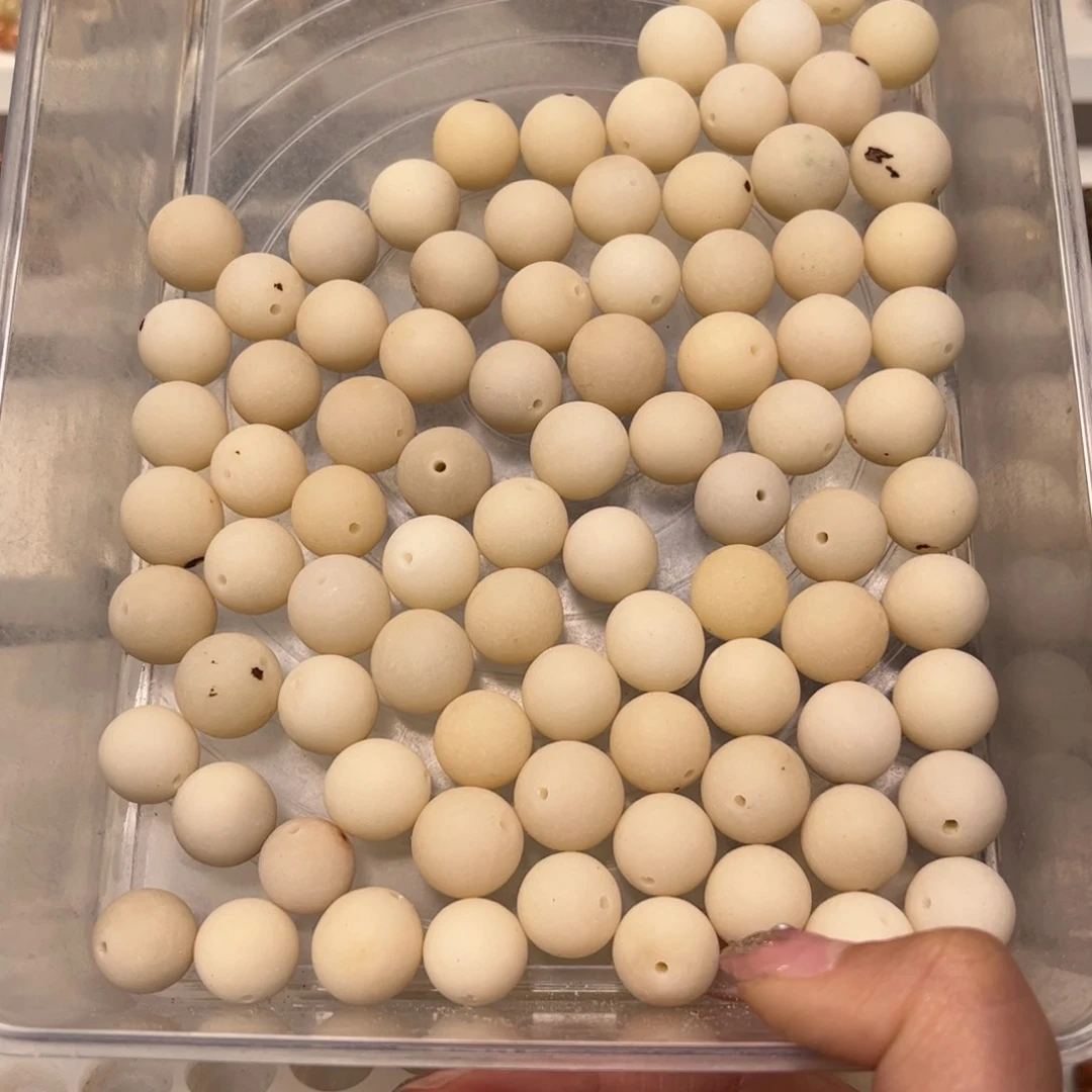 白玉菩提手串奶白汤圆20颗