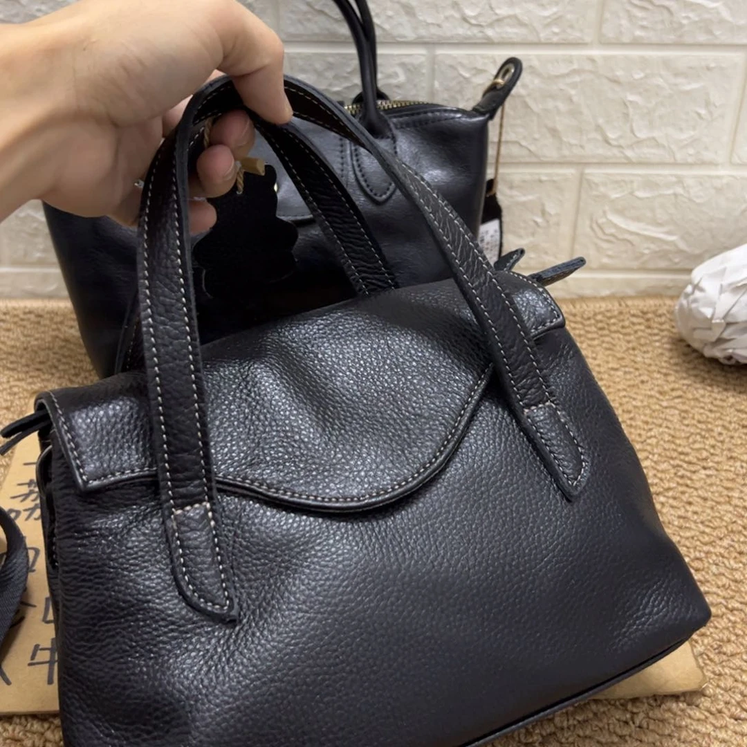 【闪购商品】头层牛皮黑色