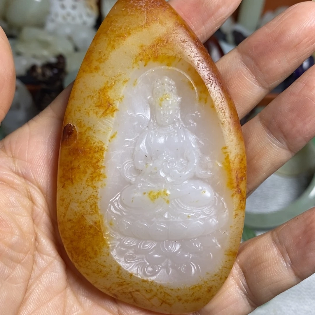 *****颈饰未镶嵌和田玉（糖玉）