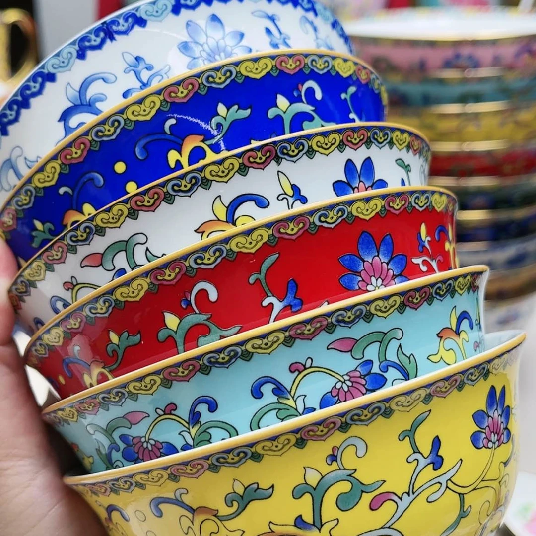 【闪购商品】珐琅4.5寸6个………………