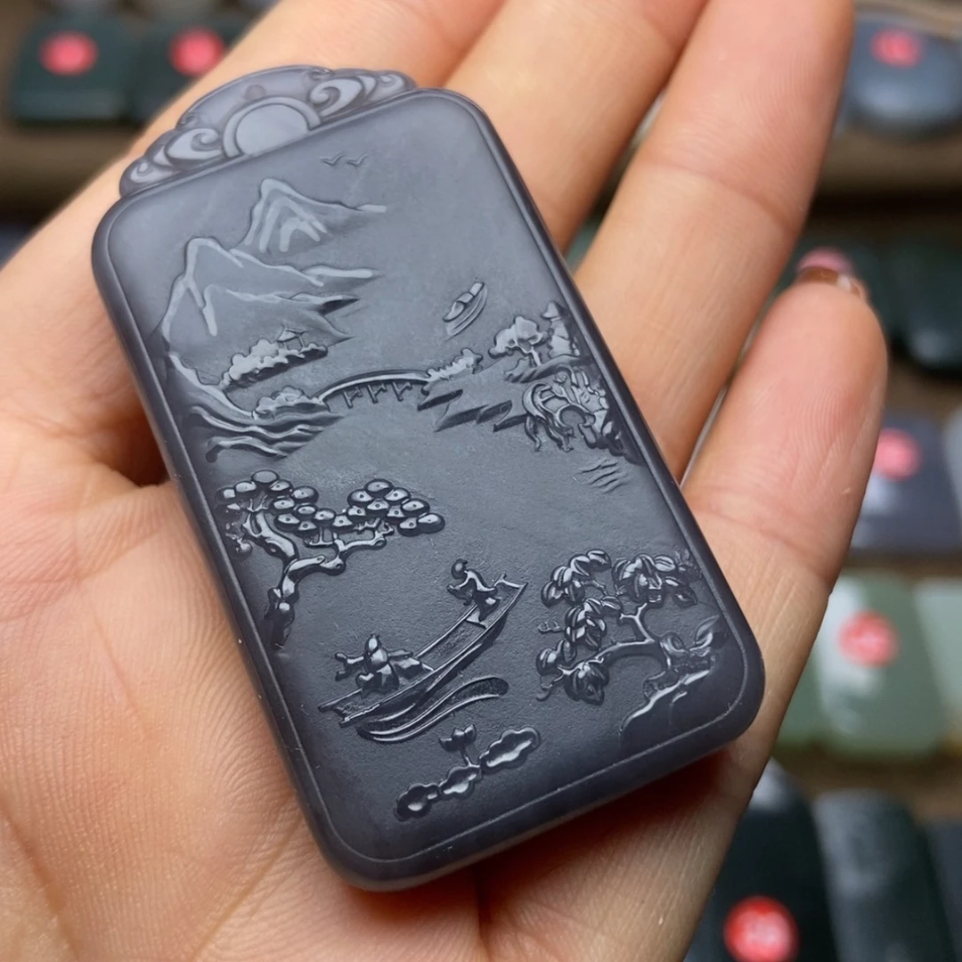 和田玉未镶嵌颈饰