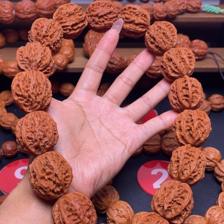 野生小核桃手串粗筋八棱30加尺