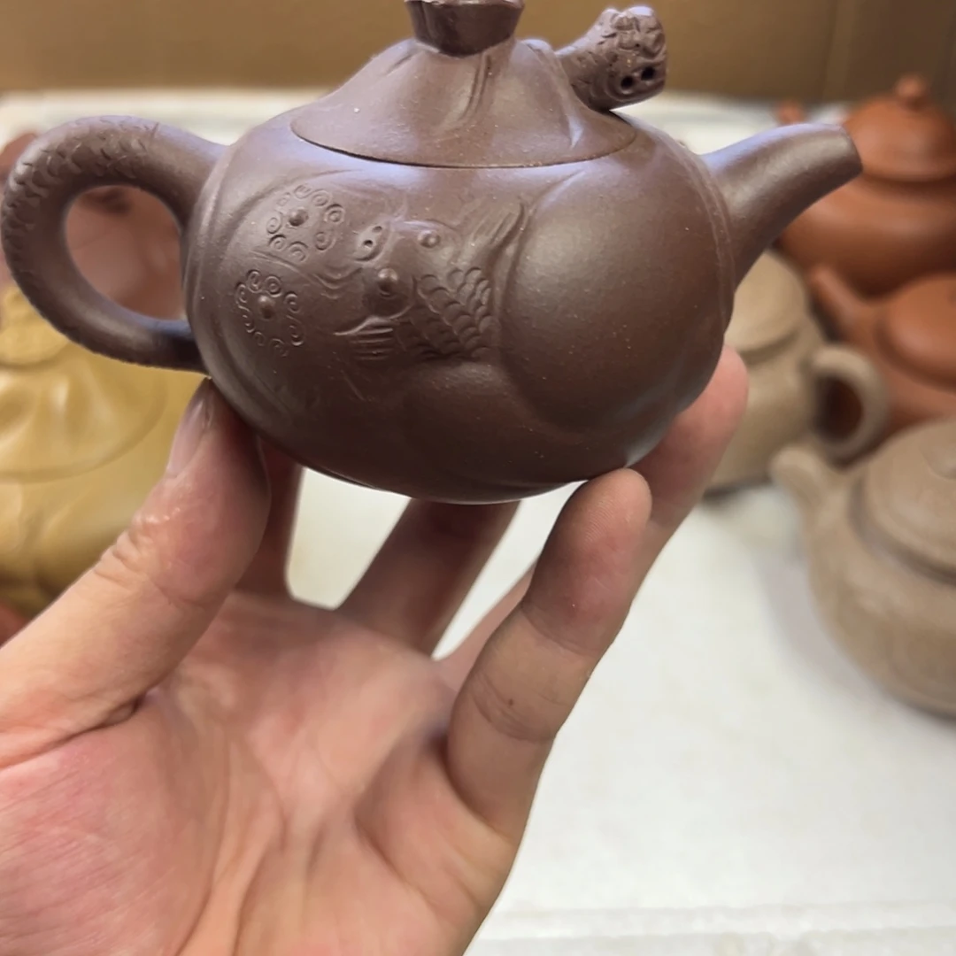 茶壶紫砂宜兴原矿紫砂壶150毫升容量