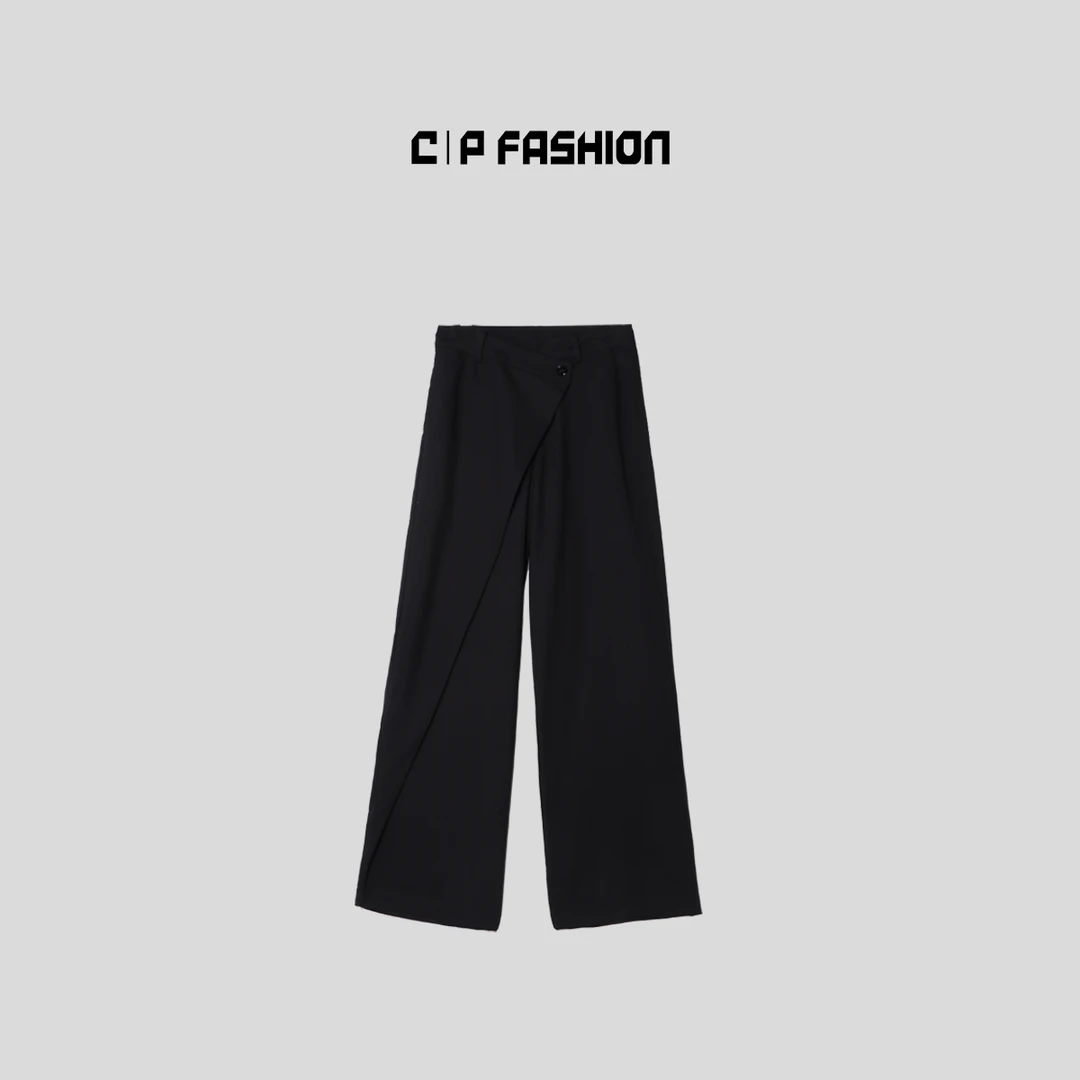 【Wang.小宁】AR折叠西装阔退裤 J05013CK242