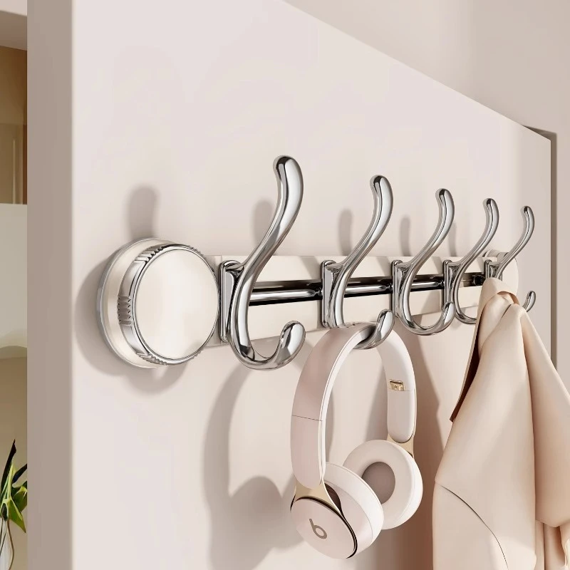 优勤吸盘挂钩门后挂衣架免打孔强力承重置物架入户门无痕壁挂玄关