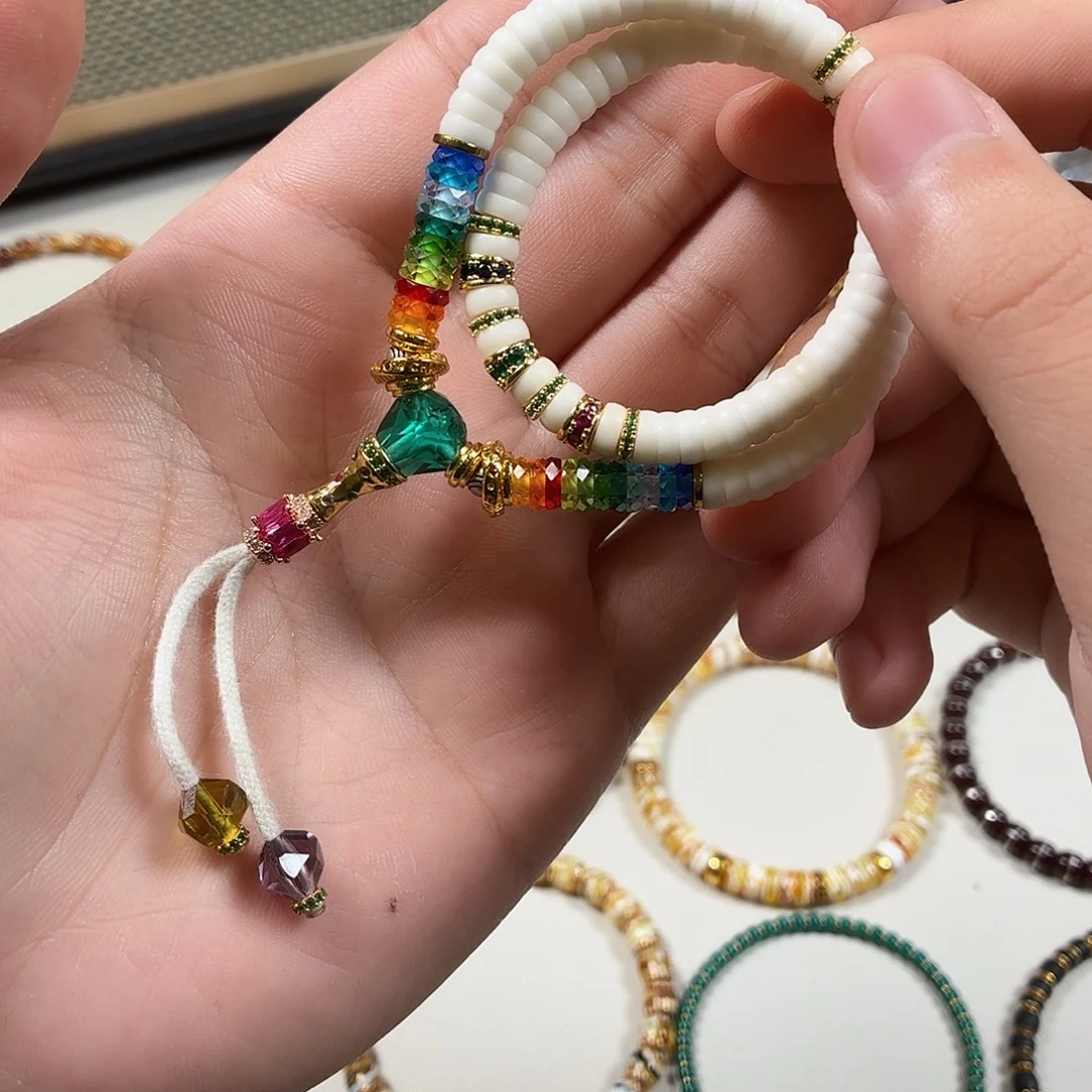 白玉菩提手串白玉菩提彩虹