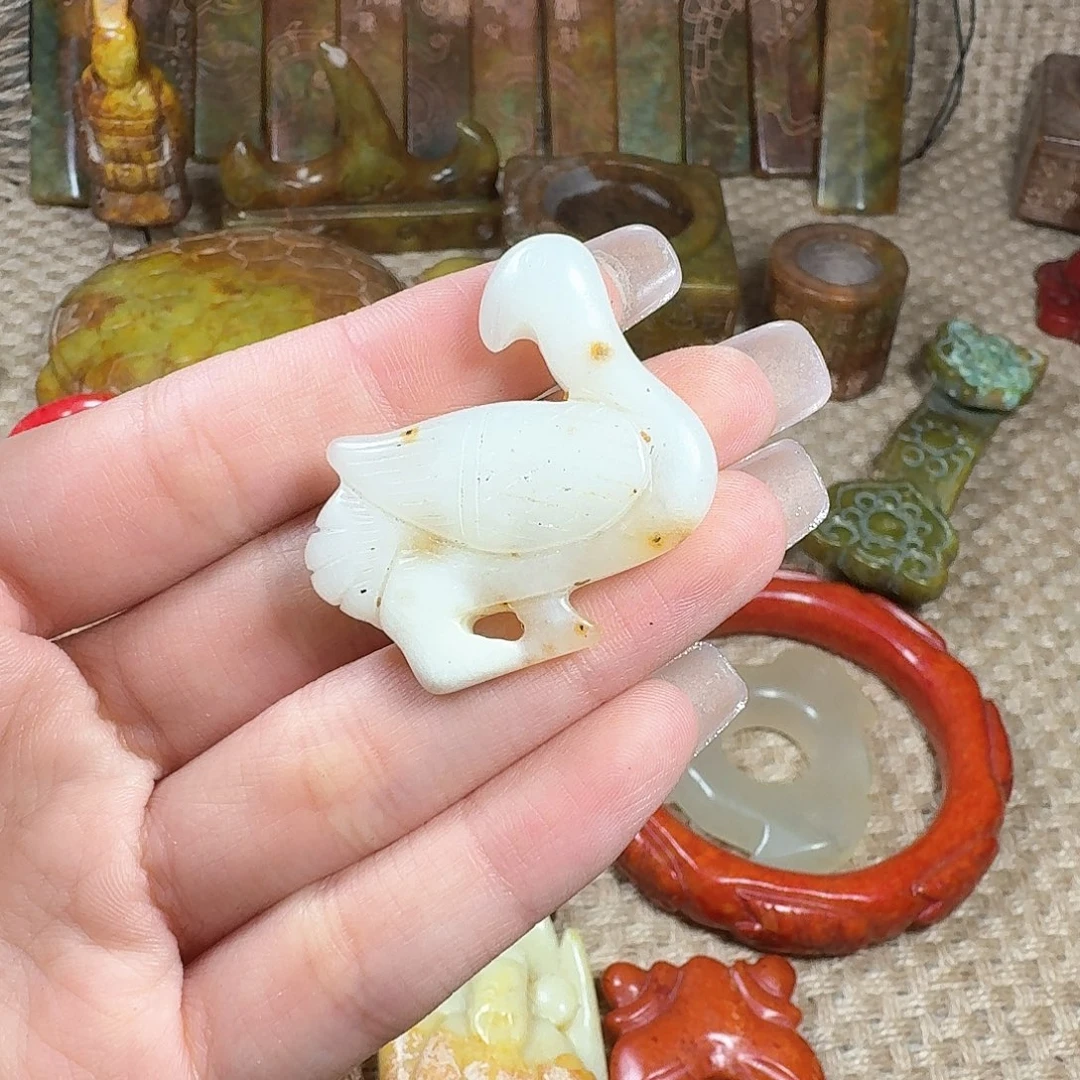 白玉菩提吊坠挂件
