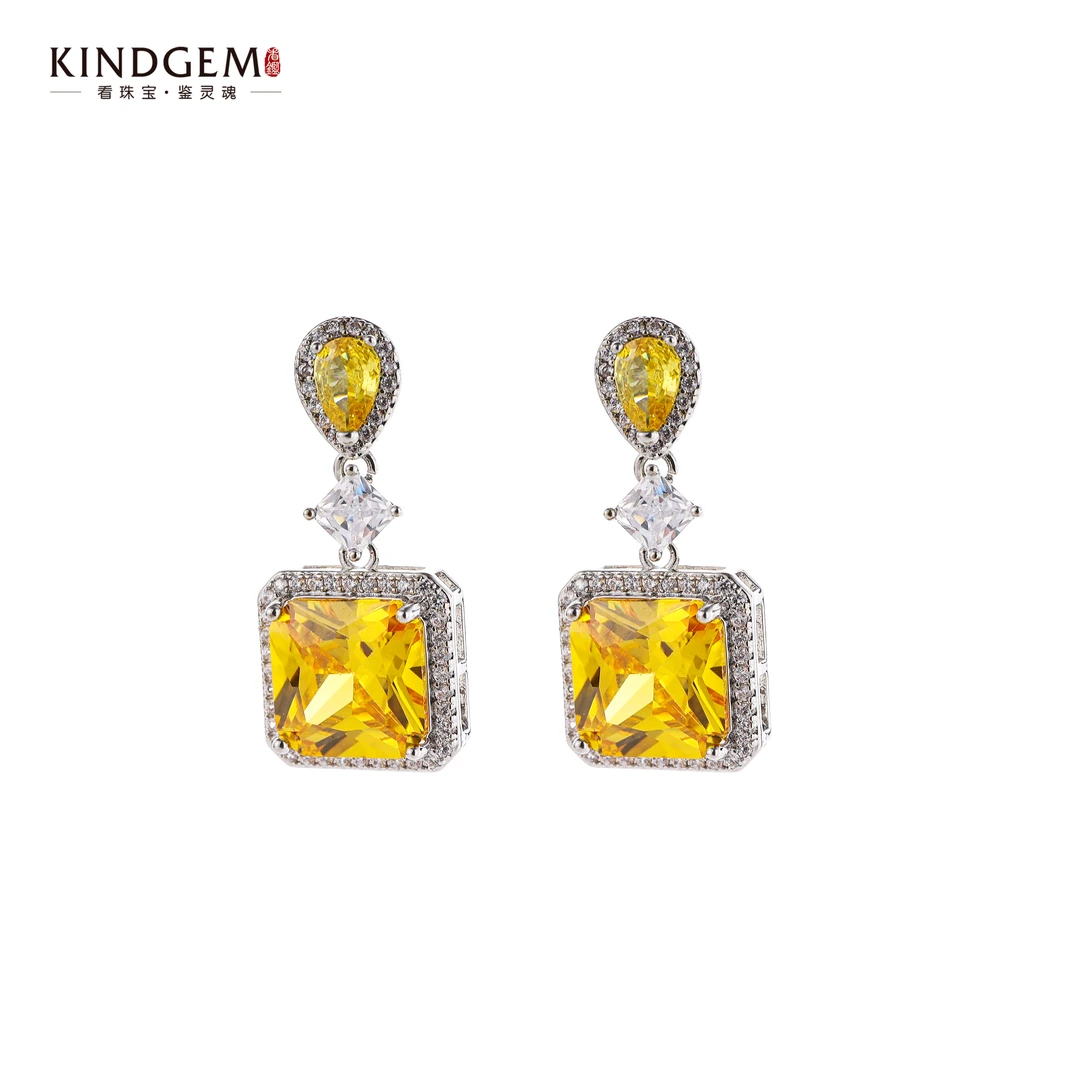 铜合金锆石耳饰 轻奢简约小众简约百搭时尚耳环 AQ04XFPC-26009