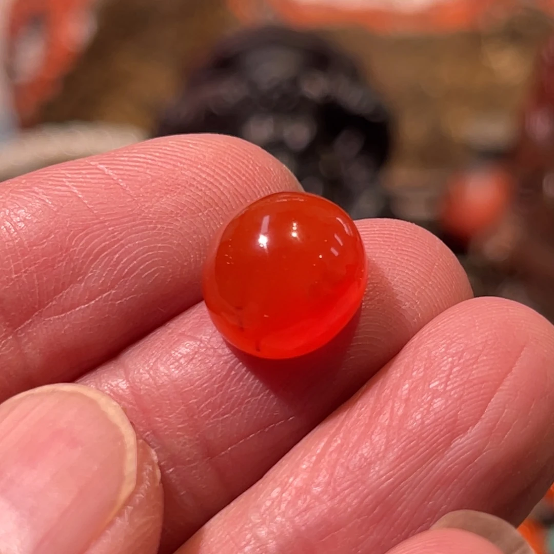 南红玛瑙蛋面未镶嵌河湾料蛋面 1.5mm