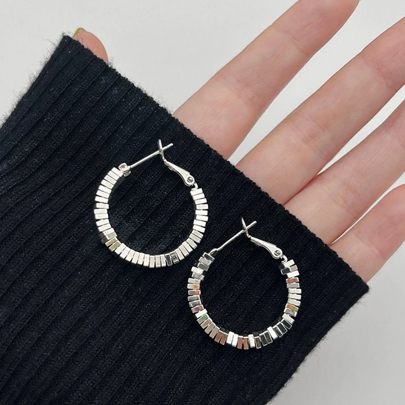 AIYO  银色碎银子女士时尚气质新年轻奢百搭