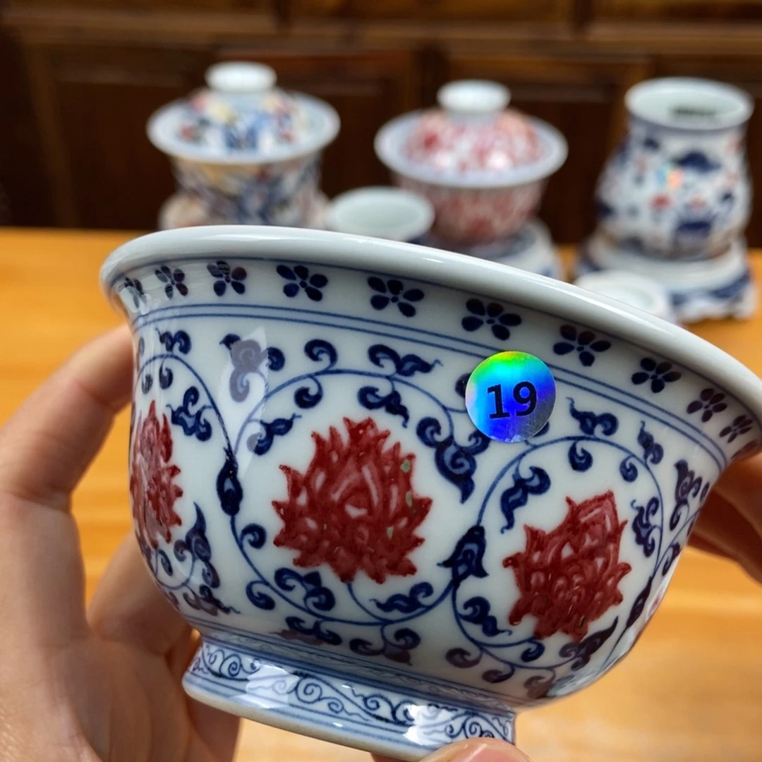 手绘现代茶具非古董