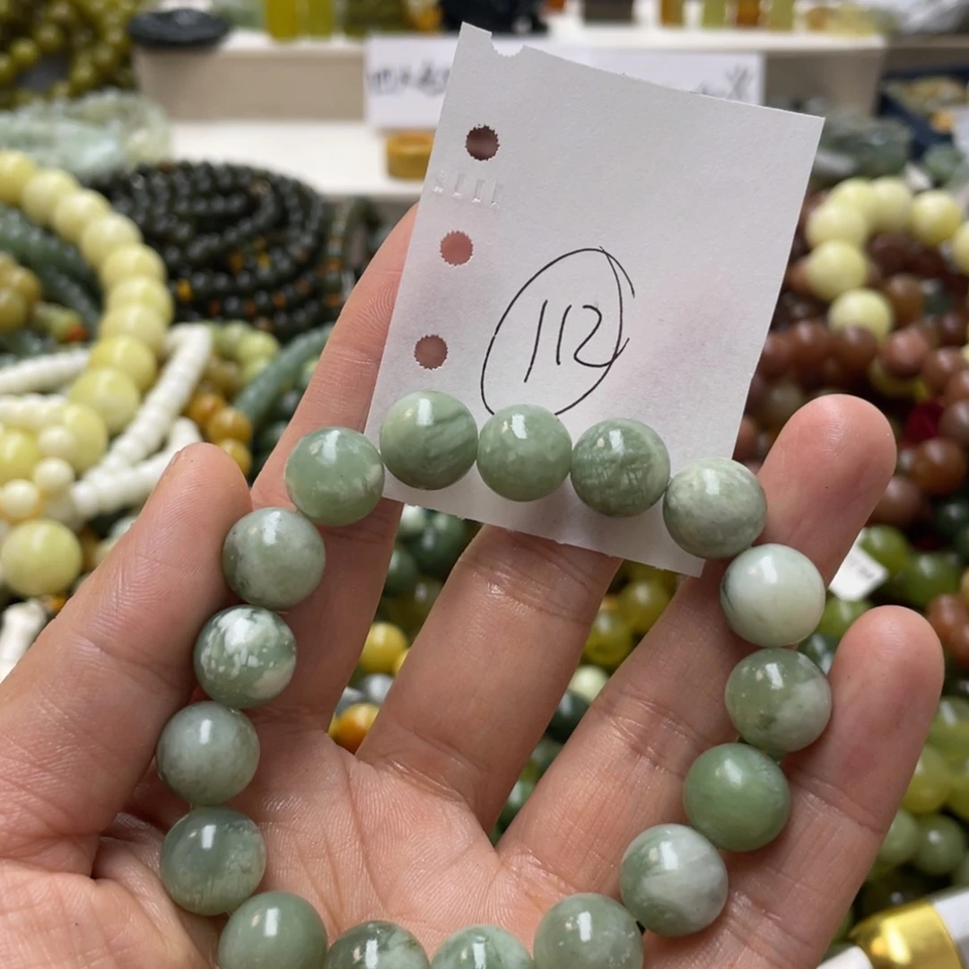 蛇纹石玉手链未镶嵌