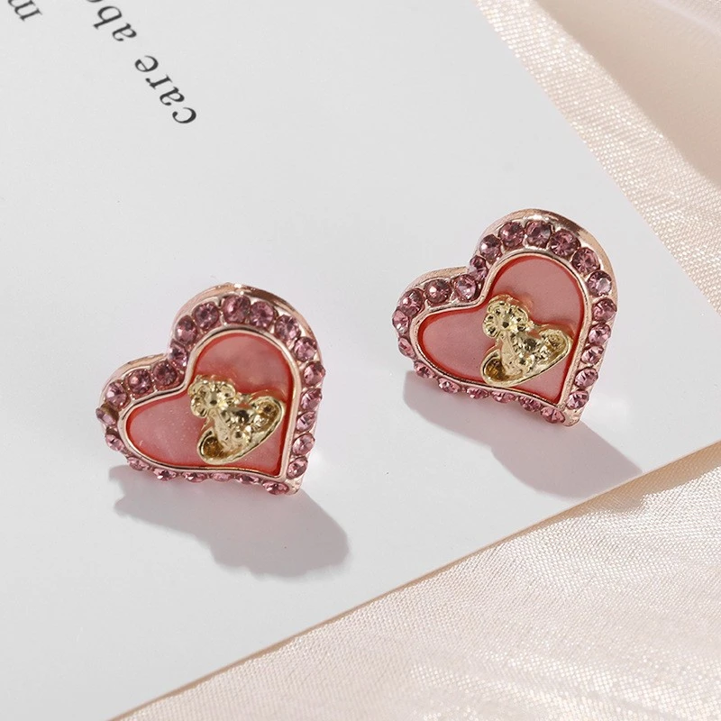 钛钢项链 7516土星小爱心项链女轻奢高级感