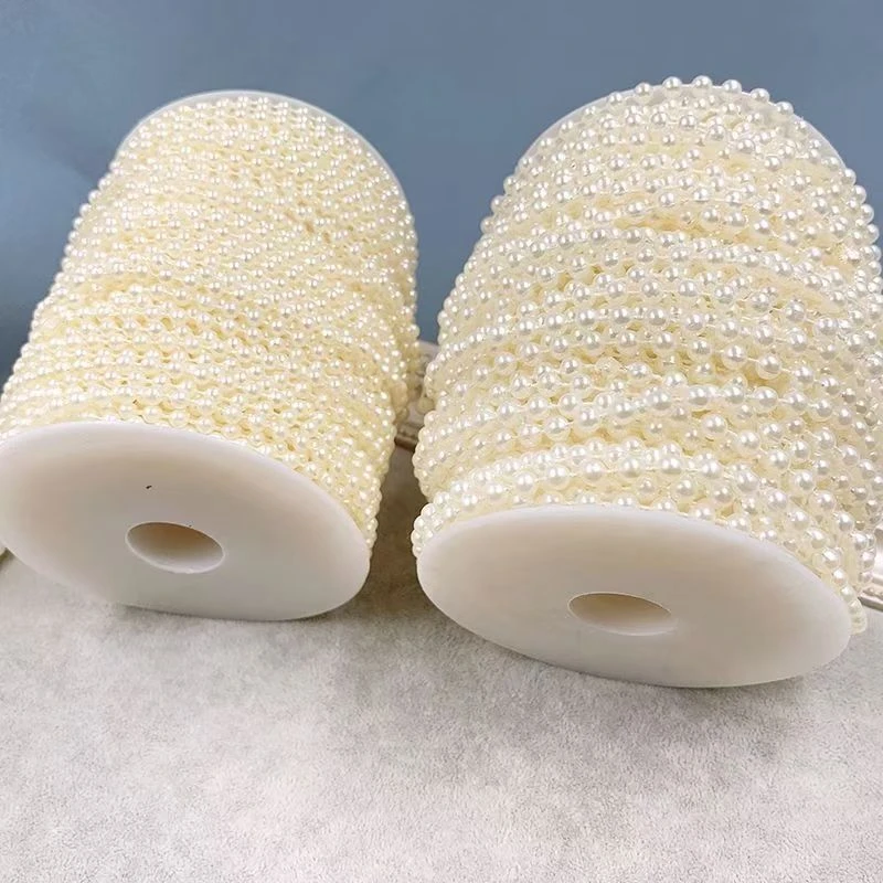 圆珠链仿珍珠连线珠圆珠链diy手工发饰蝴蝶结配件