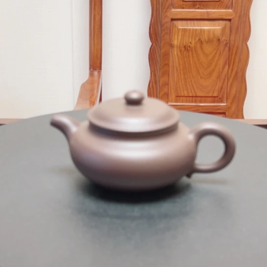 紫砂茶壶老紫泥半手工瑕