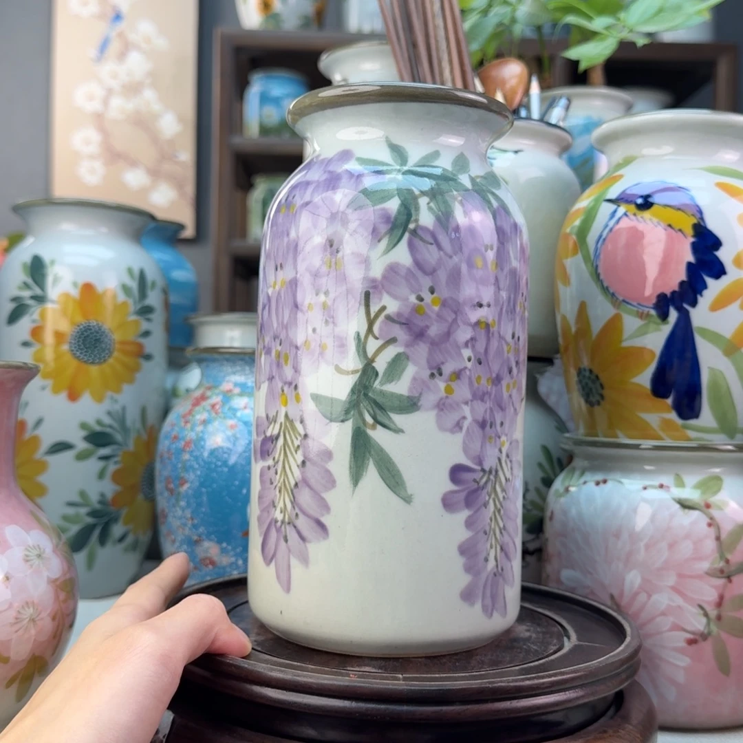 景德镇纯手绘陶瓷花瓶