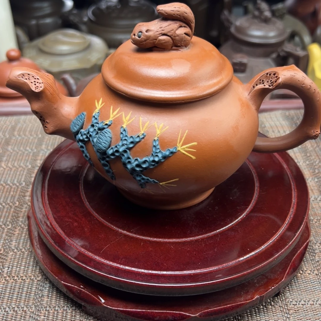紫砂茶壶宜兴原矿紫砂壶300毫升容量