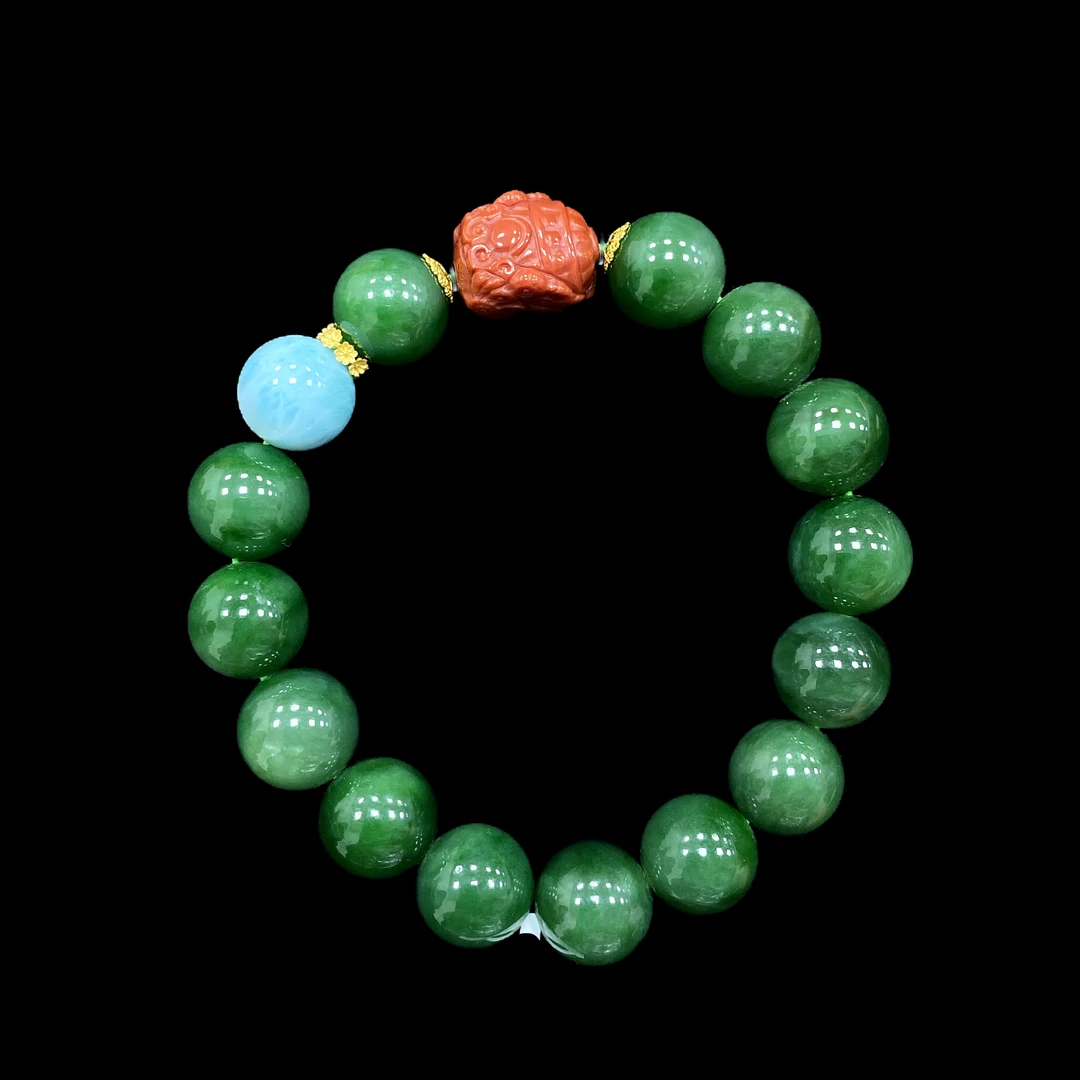 V8187碧玉手串18K孤品