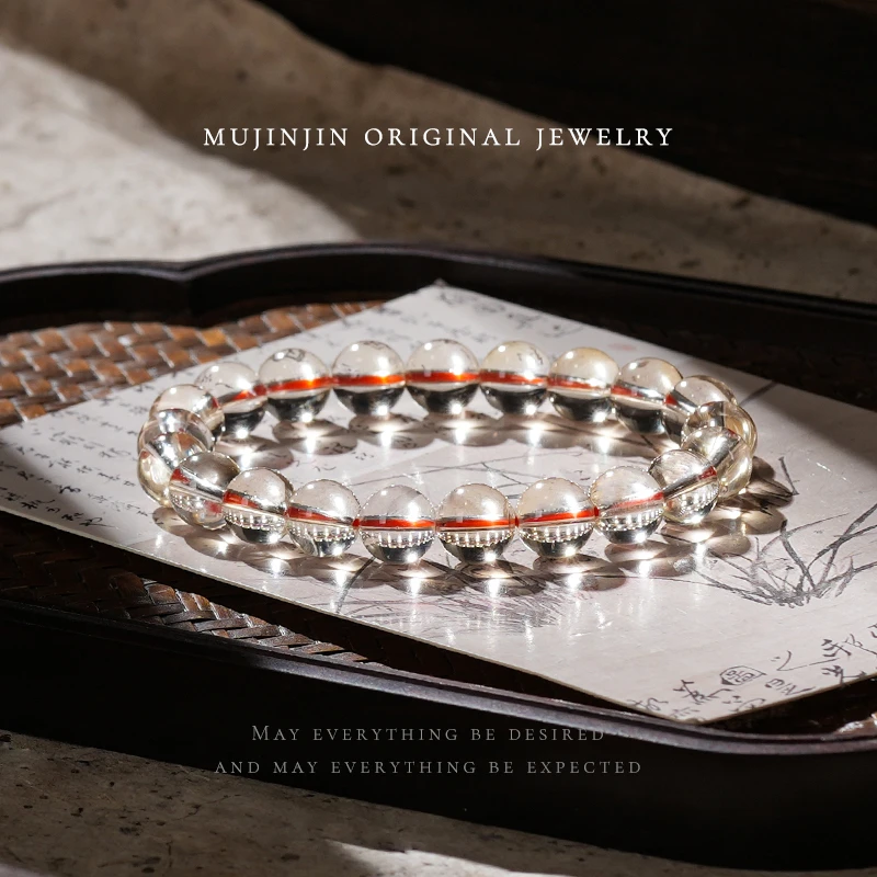 【木槿槿】天然黄水晶闺蜜手链女款串珠约8m手串珠宝首饰百搭CC1020