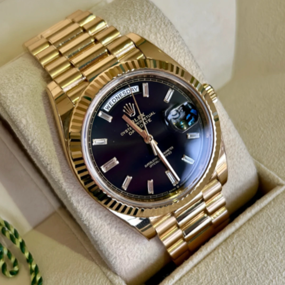 99新 Rolex/劳力士 228238黑冰糖22年9月好成色全套全长带云鱼
