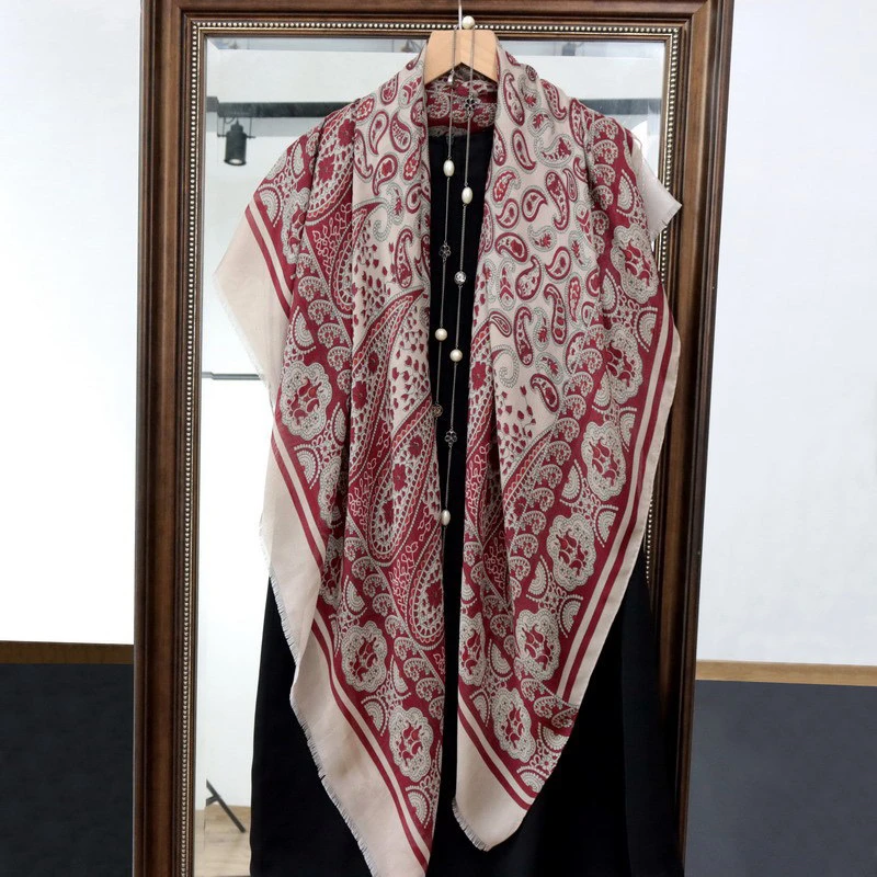 西丽莎腰果波西米亚风薄款围巾百搭极简风长巾
