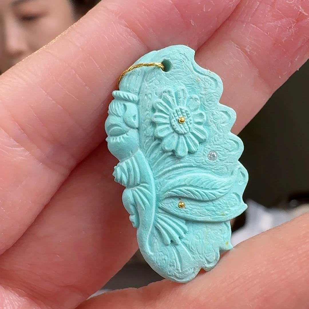 绿松石珠宝奇石未镶嵌