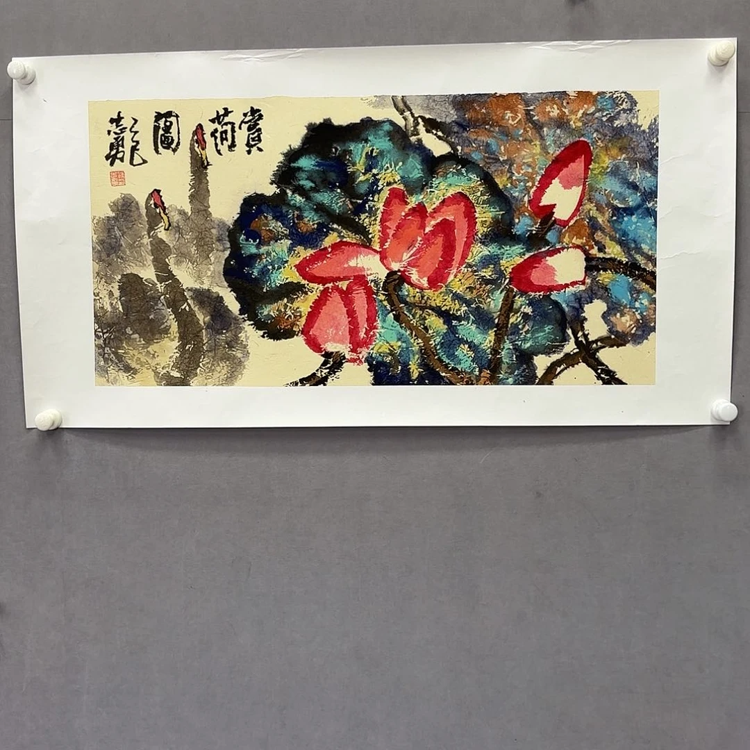 国画艺术家真人手绘
