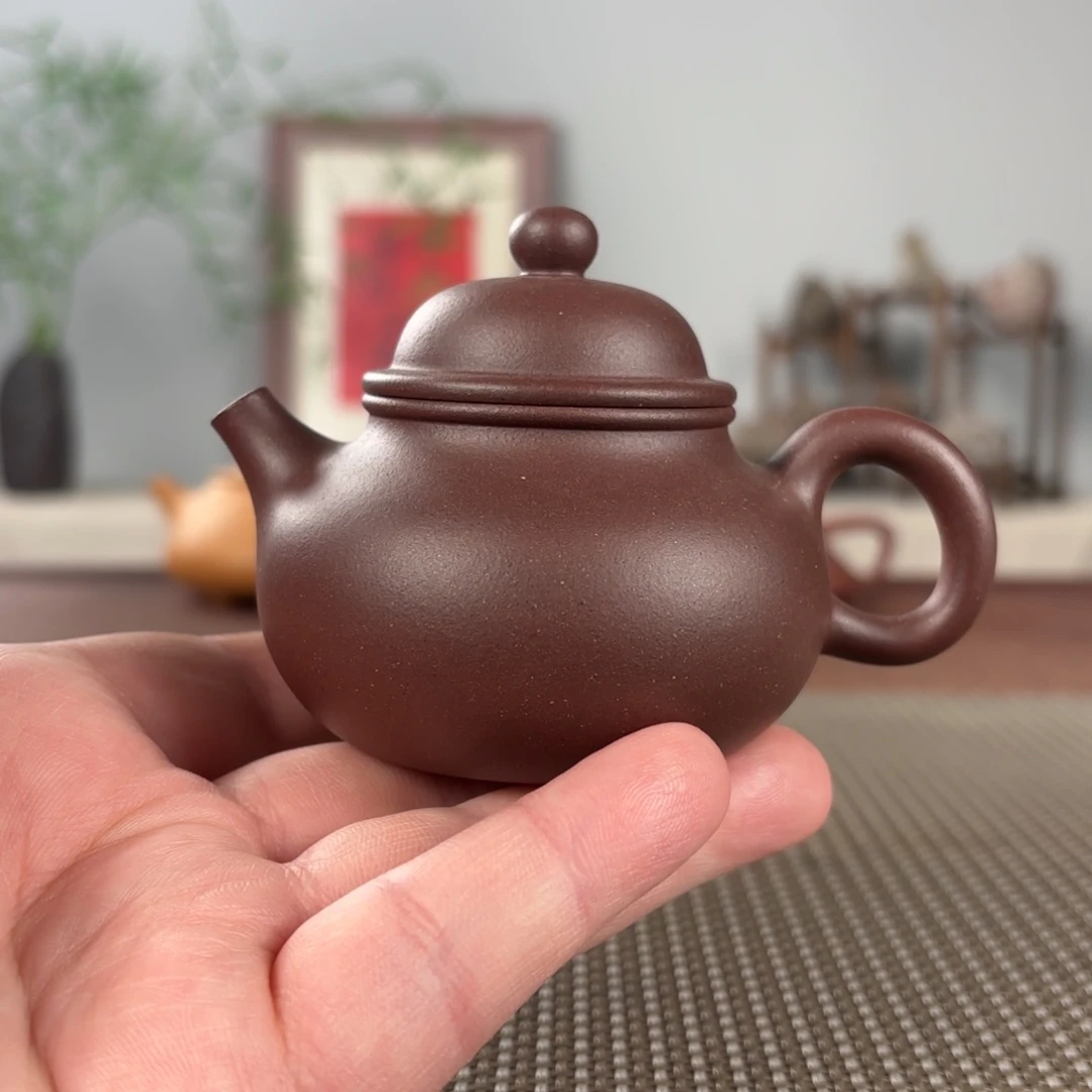 用***开紫砂茶壶微瑕黄龙山原矿紫砂壶