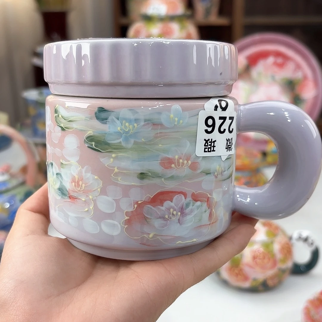 景德镇手绘高温釉下彩陶瓷茶具