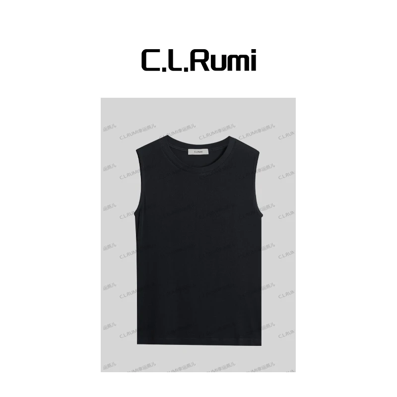 【燕子甄选】“糯米背心”休闲百搭夏季宽松女士无袖背心上衣6062bx