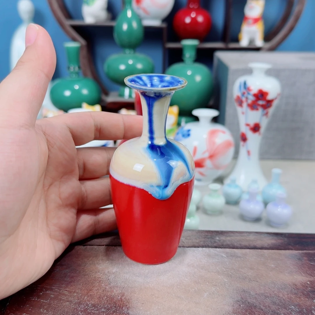 陶瓷手工小花器摆件