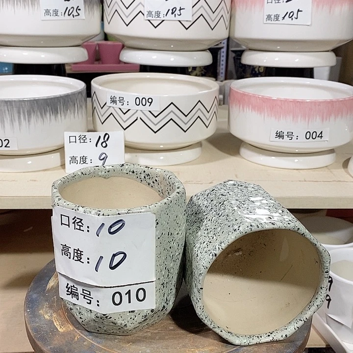 陶瓷微瑕花盆-010-2个