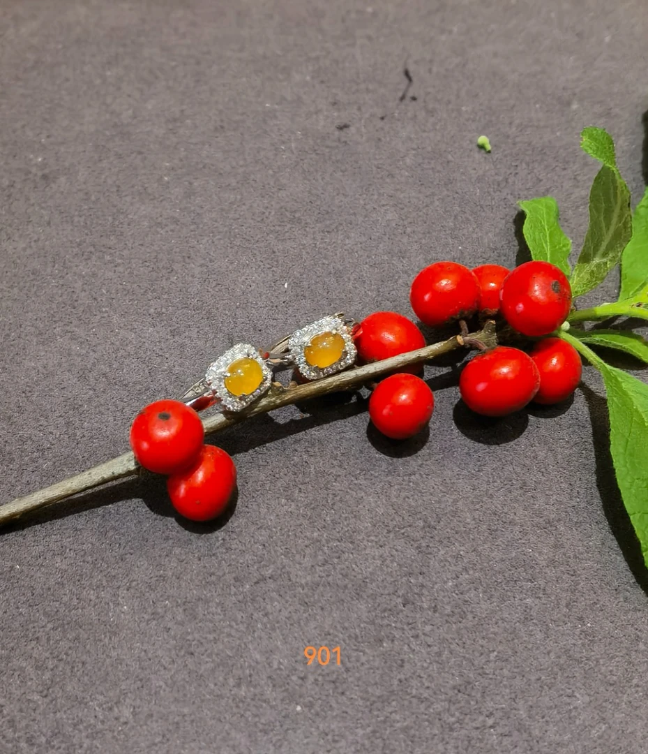 【宝妈珠宝精选】BM000901天然翡翠缅甸A货耳饰