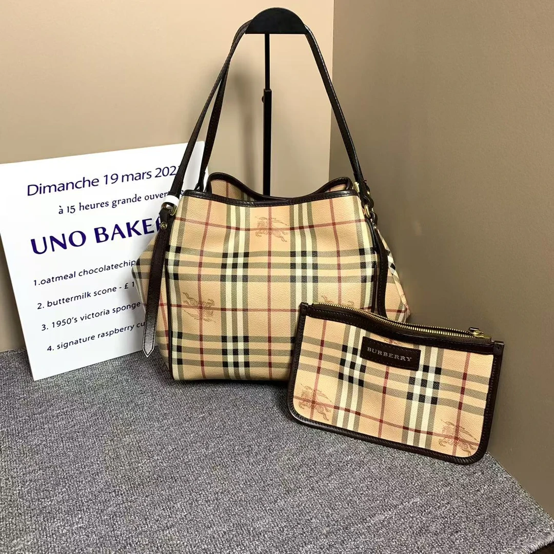 95新 BURBERRY/博柏利 巴宝莉子母托特包腋下包/Burberry/单肩包
